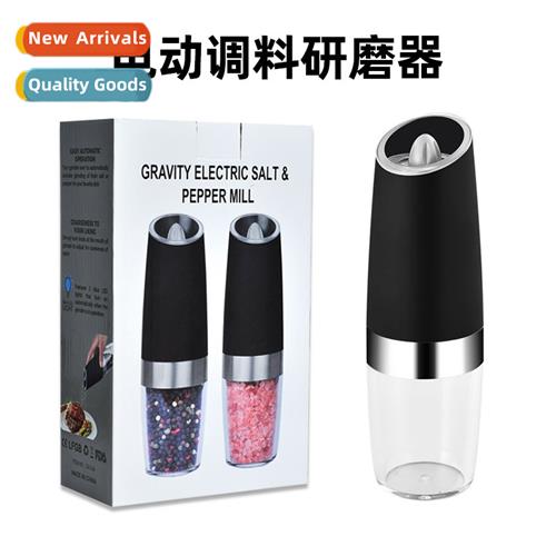 Black Plastic Pepper Mill 2-Pack Electric Grinder Electric P