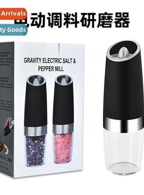 Black Plastic Pepper Mill 2-Pack Electric Grinder Electric P
