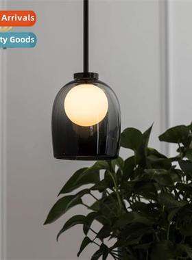 Postmodern creative gradient soot glass small chelier art Am