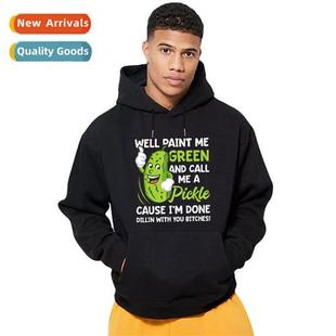 Pickle Can Hooded Intage Quirky Pickles Sweatshirt Canned
