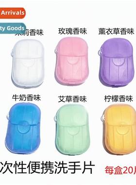 el Travel Disposable Soap Sheet Flower Soap Paper Portable H