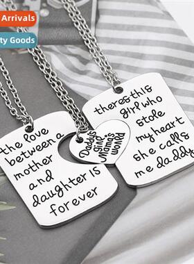 Mors Day Fars DayDaddy MorDaughter Family Love Patchwork Nec