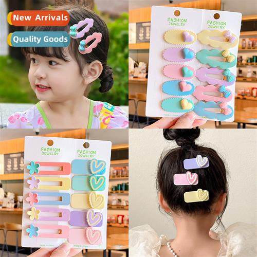 Hair clips female 2023 new children flow sea  clips head bro