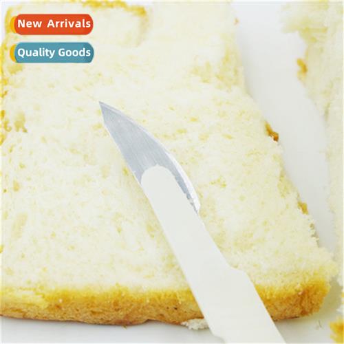 Baguette, bun, bread cutting tool, plastic knife, single set