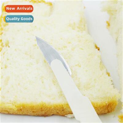 Baguette, bun, bread cutting tool, plastic knife, single set