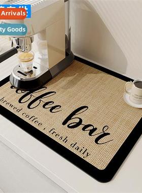 Insulated Cfee Mats Kchen Drainage Mats Washable Tea Coaster