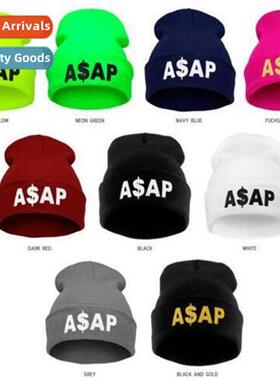 ASAP Kn Hat Hip Hop Mens  Womens Woolen Hat Winter Hat Pullo