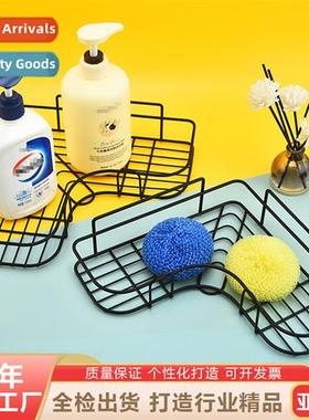 Thickened no-hole bathroom shelf bathroom wall-mounted bathr