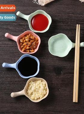 Wheat straw seasing plate wh hle kchen multi-purpose sauce v