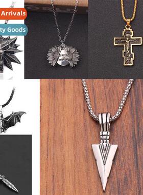 Hip hop necklace men tide hiphop maple leaf hundred matching