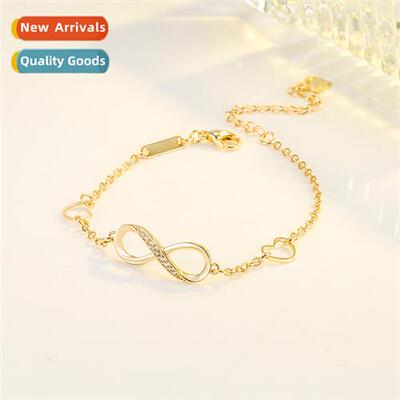 8 word bracelet endless symbols double heart girls bracelet