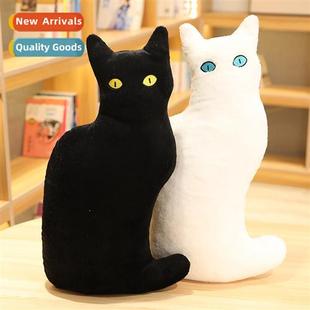 plush toy black cat bed doll girls Black rag