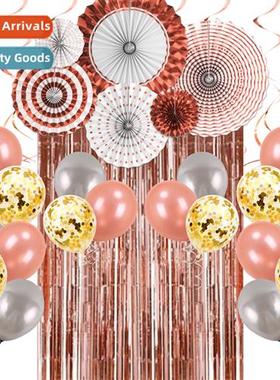 Rose Gold Birthday Ballo Set Birthday Party Decorati Supplie