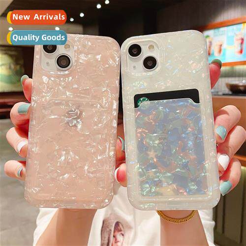 适用iPhone13promax card bag shell pattern 13 phone case appl