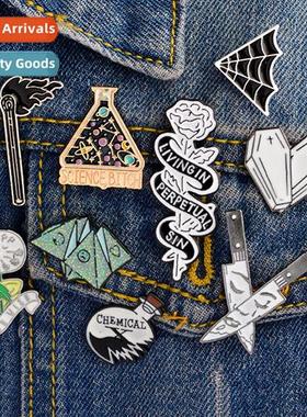 Dandeli Rose Dagger Match Enamel Beaker Pin Cowboy Badge Col