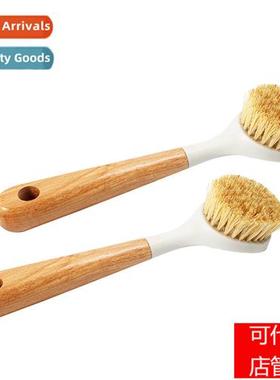 Natural Brush Wooden Hle Sisal Pot Brush Kchen Pot Brush Lg