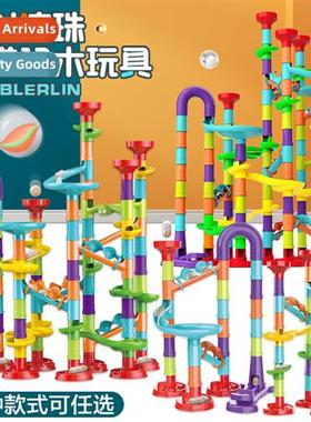 Childrens track rolling ball variable inserti tumblers build