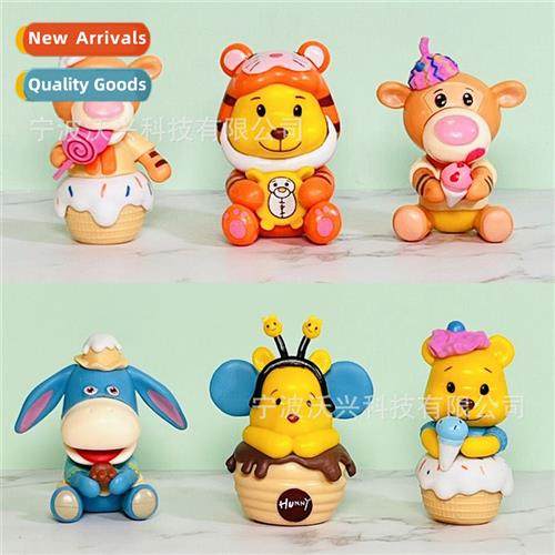 6 bears ice-cream Pooh Bear Tigger Owl cute Q versi   animal