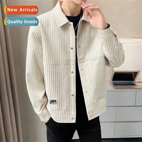 Autumn jacket men senior   micro-loose short secti workwear