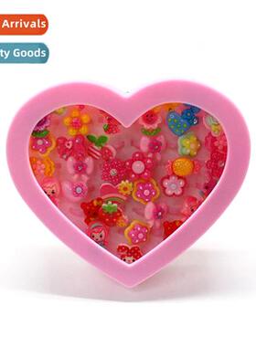 s new jewelry h jewelry peach heart boxed plastic carto ring