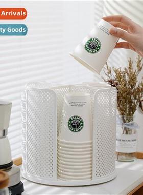Desktop rotary separati disposable paper cup holder cup pick