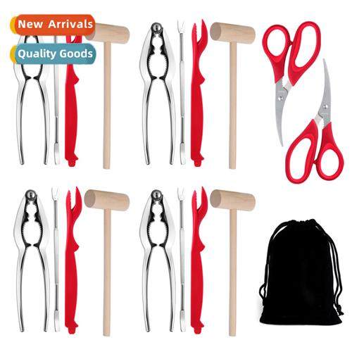 19 Piece Lobster Tools Lobster Pulling Gun Fork Nutcracker S