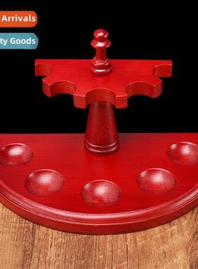 Putian wood carving mahogany five-posi pipe rack solid wood