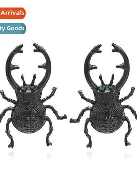 Fashi creative insect earrings baking paint persaly exaggera