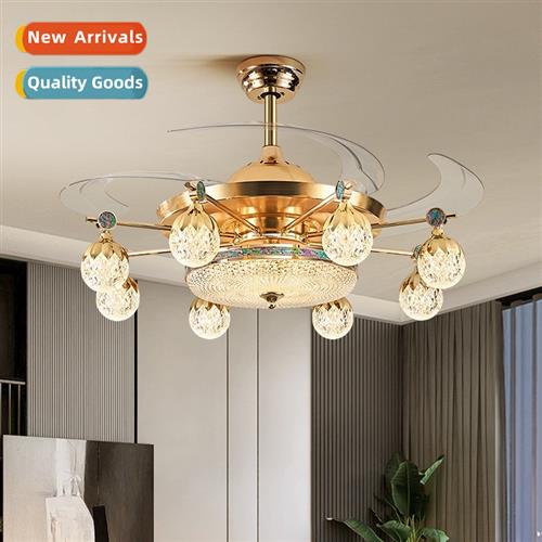 2023 new fan light living room ceiling fan light home high-e