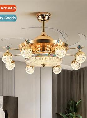 2023 new fan light living room ceiling fan light home high-e