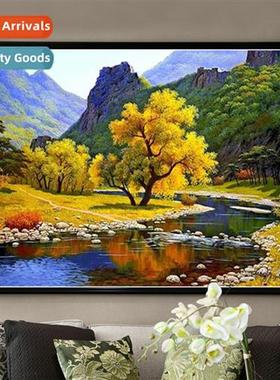 Diamd painting new lscape painting modern living room cross