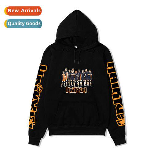 Japan anime volleyball boy sweater Japanese anime loose hood