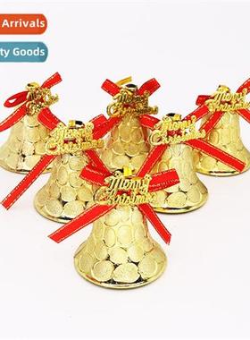 Christmas bells pendant 5cm/6 gold/red heycomb small bells p