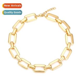 necklace 2022 collarbe thick luxury chain light Metal new