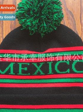 Hat knted acrylic cap wool ball cap jacquard cap customized