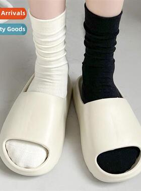 St sticky mthly socks women combed cott solid color mid-calf