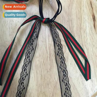 Hair accessories  fluttering large bow high elasticy no seam