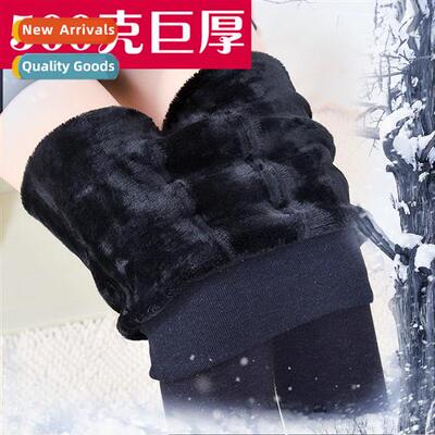 Winter high-waisted 500 grams  colorful cott pants padded  t