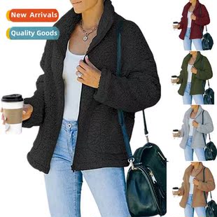 double faced top new coat winter womens fall 2022 fleece