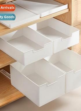 In-cabinet homemade pull-out desktop miscellaneous organizer