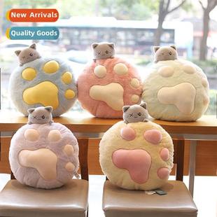 blanket paw nap air home cat pillow multi Cute cdiing carto