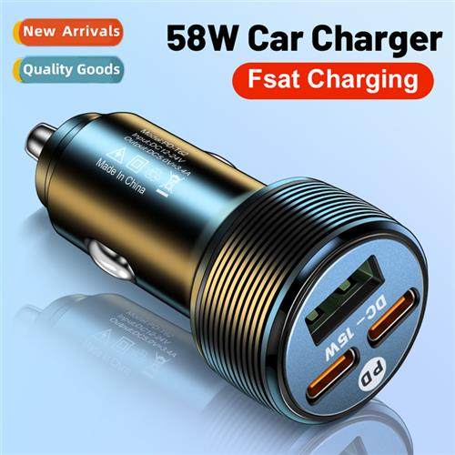 3A car charger USB+2 PD e tow three multi interface cell phe