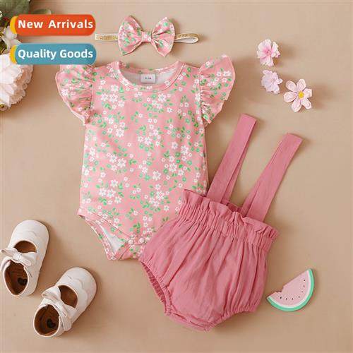 Girls spring  autumn  2022 new n sleeveless small floral top