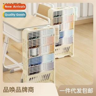 desk side book floor storag movable classroom wheels case