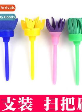 Broom brush pigment topography tools children diy early educ