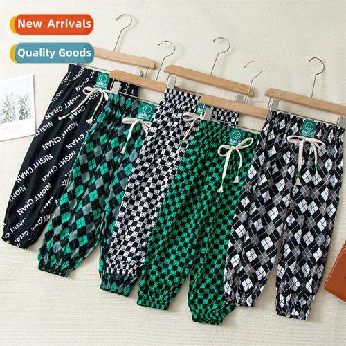 Summer new parent-child fashi casual anti-mosquo pants in la