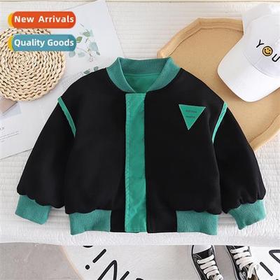 Childrens boys jacket fall reversible baby cardigan jacket c