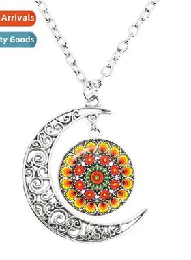 New New Design Polish Falk Art Pattern Mo Pendant Necklace H