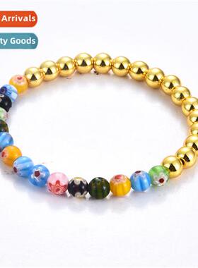 New Colorful 14K Copper Bracelet wh Real Gold Plating New Li