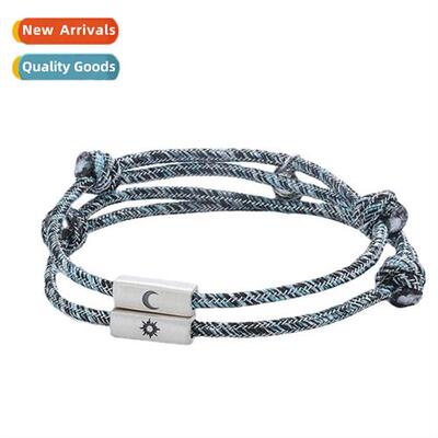 Phase absorbing men  women h rope sun  mo couple bracelet a